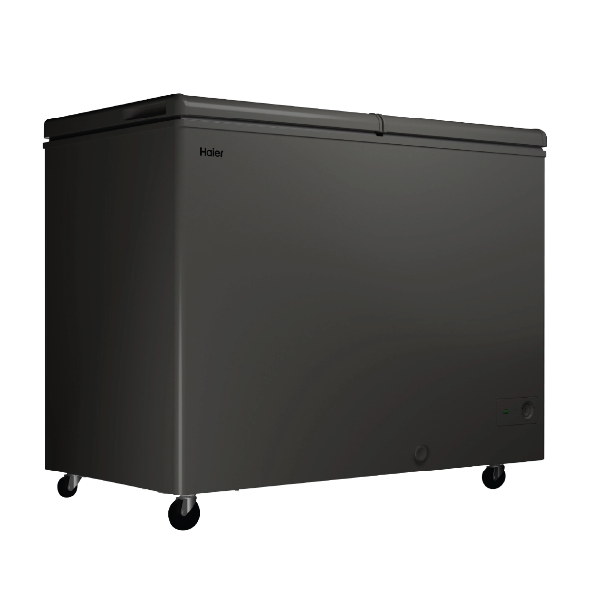 Haier 365 Ltr Double door- Embossed Titanium Grey colour Convertible Hard top Freezer